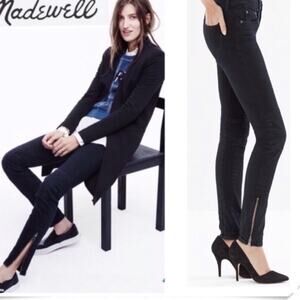 Madewell Skinny Skinny Moto Ankle Zipper Jeans